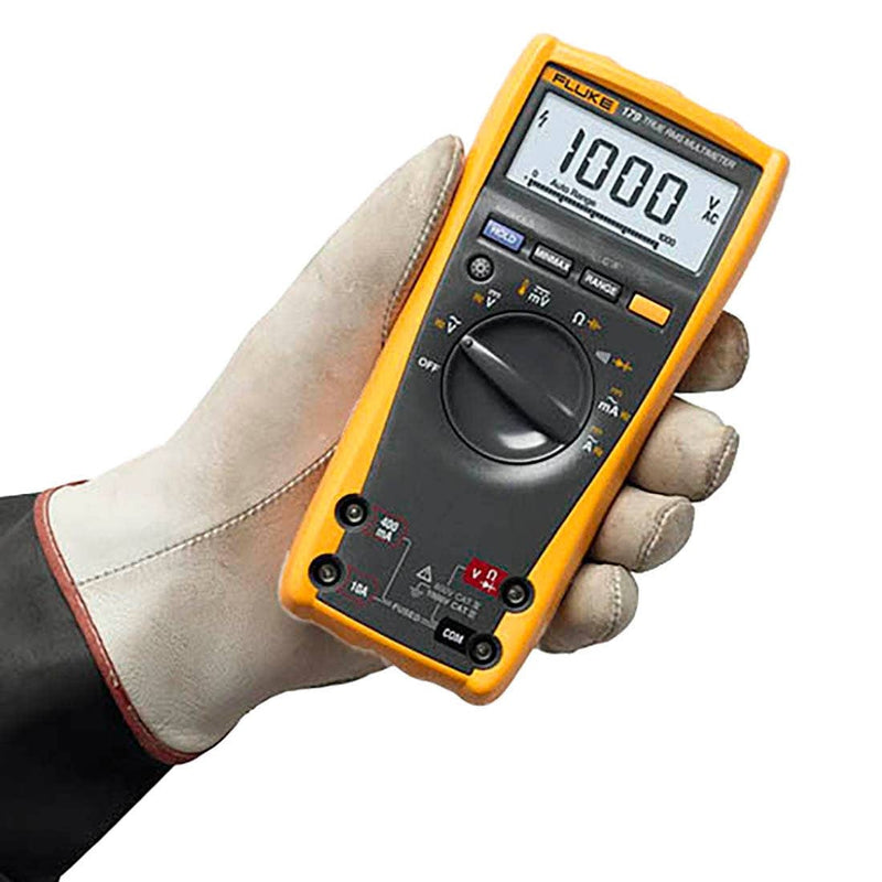 Fluke 179 multimeter backlit display with analog bar graph