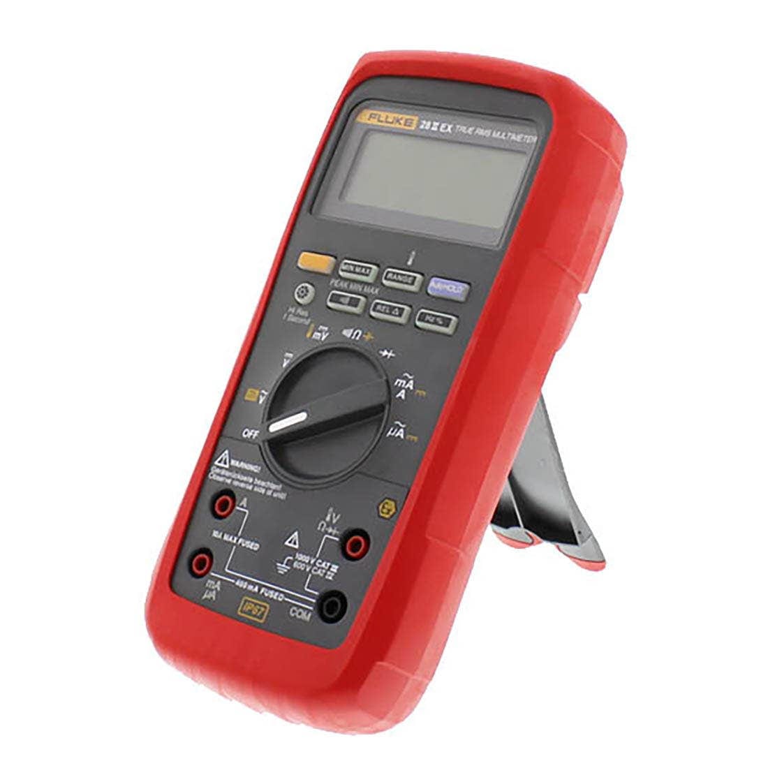 Fluke 28 II EX multimeter front view with test leads