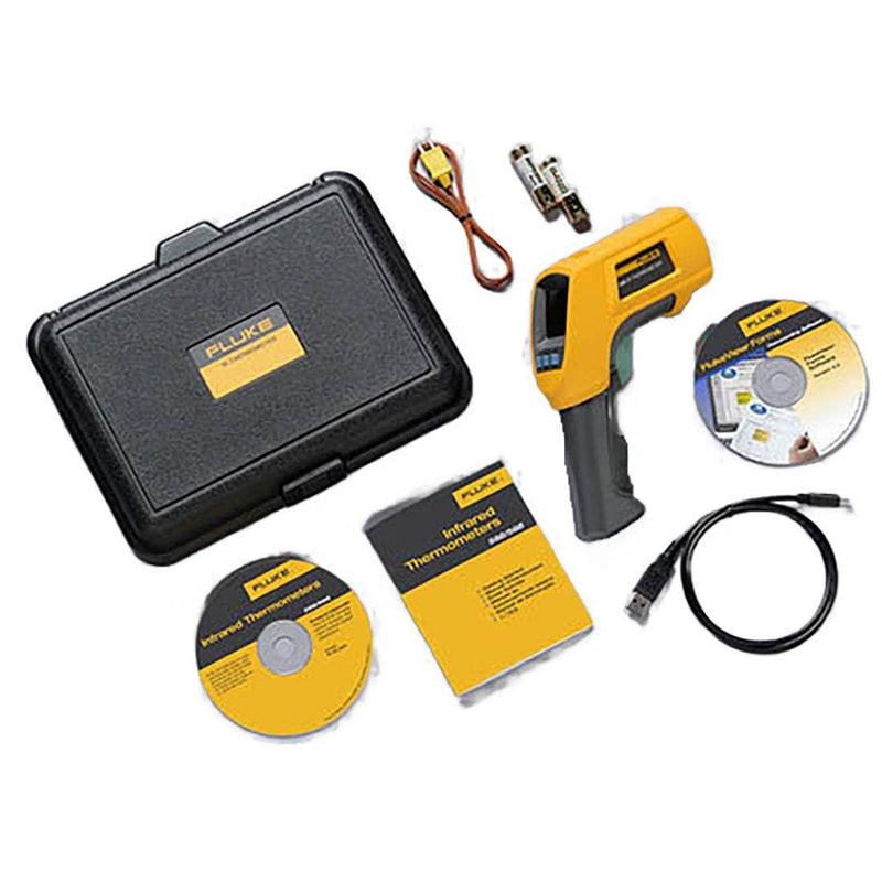 Fluke 568 infrared thermometer side profile showing trigger and grip