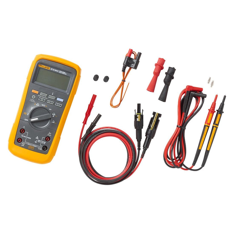 Fluke 87V MAX PVLEAD1 solar multimeter kit with MC4 test leads