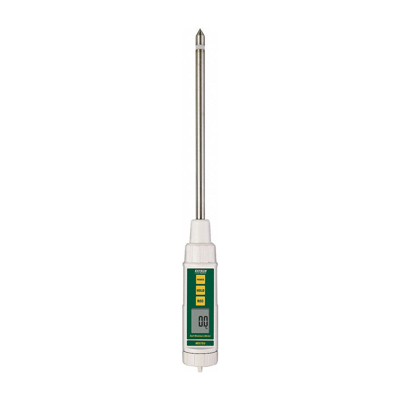 Extech MO750 soil moisture meter with heavy duty 8 inch stainless steel probe